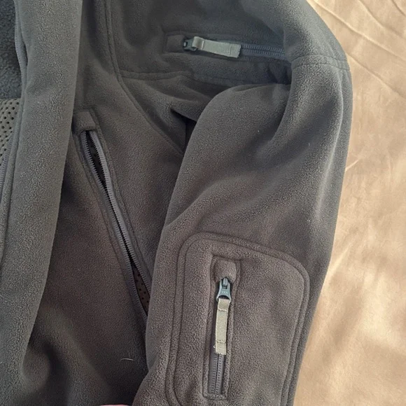 Men's Green Performance Fleece Jacket - Picture 4 of 6